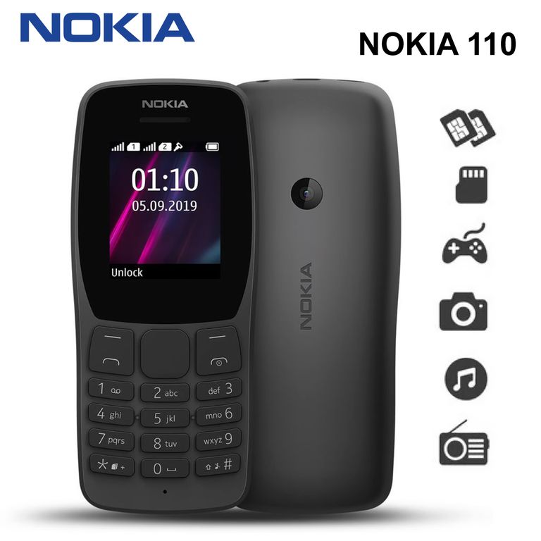 Celular Básico 110 Dual Sim 1.8 GSM Radio FM Cámara Slot MicroSD