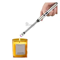 RYBIU IMPORT - Mechero Flexible Ergonomico en Plateado Y+Gift Stickers