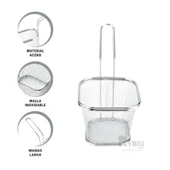 RYBIU IMPORT - Canastilla Ergonomica en Plateado Y+Regalo Ligas para Peinar