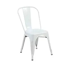 OFIDEAS - Silla Terek Metal Blanco