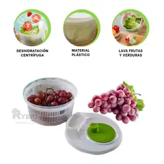 GENERICO - Recipiente Lava Verduras en Blanco y Verde Y+Gift MiniAgenda