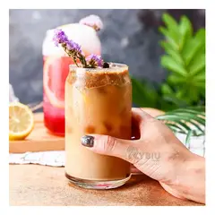 RYBIU IMPORT - Copa Liviana de Color Transparente Y+Envoltorio de Regalo