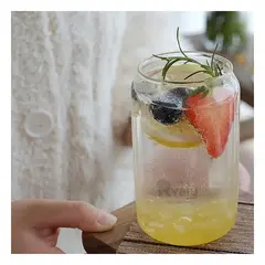 RYBIU IMPORT - Copa Liviana de Color Transparente Y+Envoltorio de Regalo