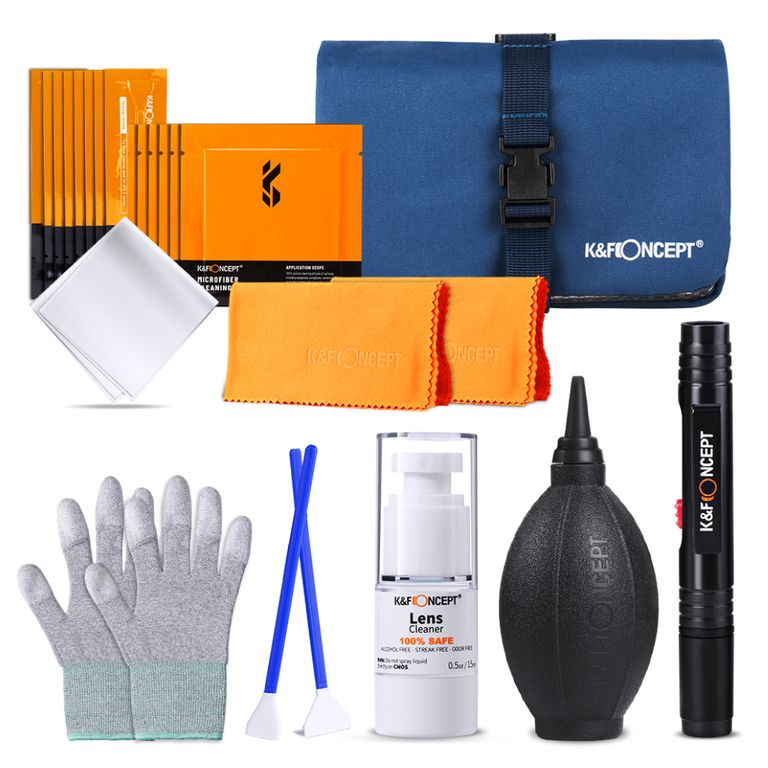 KIT DE LIMPIEZA 23 EN 1 PARA LENTES DE CÁMARA