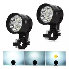 GENERICO - Par Faros Led Impermeables Auxiliares De 3 Modos 1pcs