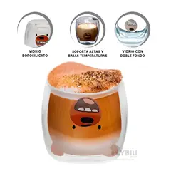 RYBIU IMPORT - Taza Practica e Ideal Color Transparente Y+Ligas de Regalo