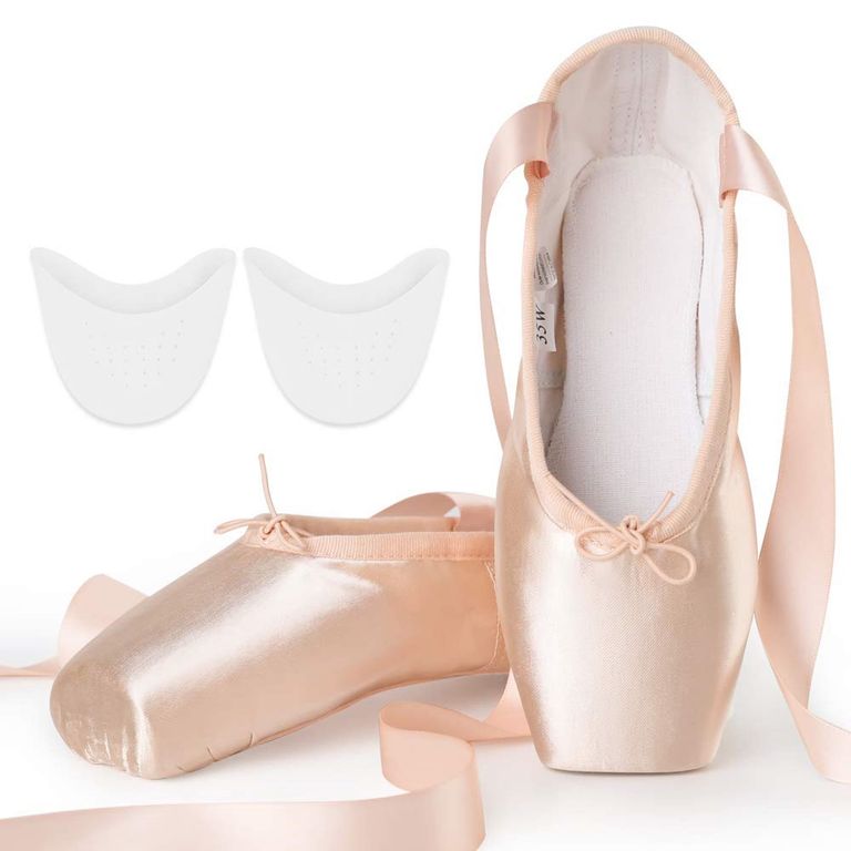 Zapatillas de Ballet Puntas Profesionales incluye Siliconas Punteras