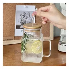 GENERICO - Vaso con Tapadera en Transparente 500ml Y+Regalo Stickers