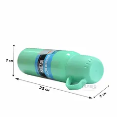 GENERICO - Botella de Agua Fria Verde 500ml Y+Regalo Ligas para Peinar