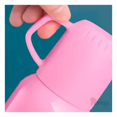 GENERICO - Termo Util Atractivo en Rosado 500ml Y+Regalo Stickers