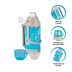 GENERICO - Terma Almacenera en 3200ml Celeste Y+Banderitas Adhesivas