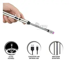 GENERICO - Dispositivo a La Mano de Fuego Plateado Y+Ligas de Regalo