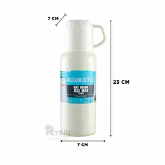 GENERICO - Botella de Agua 3 Tazas en Crema 500ml Y+Ligas de Regalo