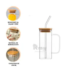 GENERICO - Frasco Bonito en Transparente 350ml Y+Regalo Agendita