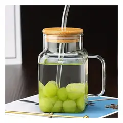 GENERICO - Frasco con Asa Transparente 500ml Y+Envoltorio de Regalo