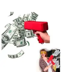 GENERICO - Pistola cotion lanza hasta 100 billetes