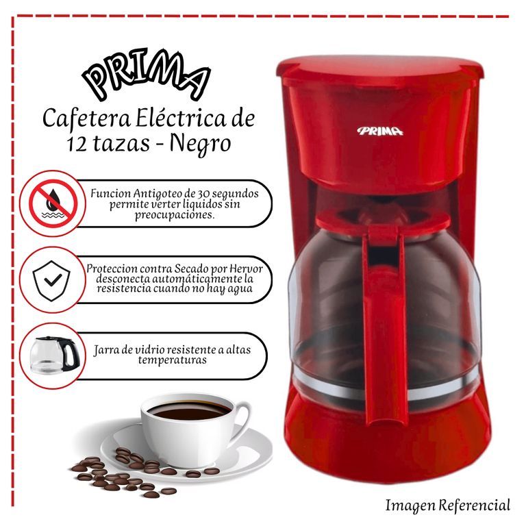 Cafetera Eléctrica de 12 tazas NR CA1091CP
