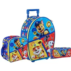 SCOOL - Set Ranger Maleta Lonchera Cartuchera Paw Patrol 3D