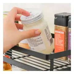 GENERICO - Organizador de Condimentos de Color Negro Y+Regalo Agendita