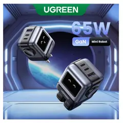 UGREEN - Cargador 65W 3 Puertos Robot