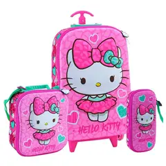 SCOOL - Ranger Maleta Lonchera Cartuchera Hello Kitty Full 3D