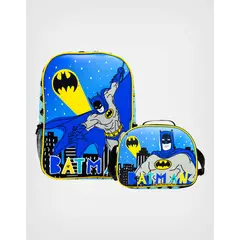 CHILDRENS CLUB - Set de Mochila escolar x2 piezas - Batman