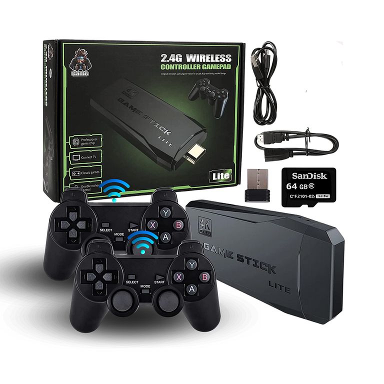 VideoJuegos M8 Con Mandos Recargables 64GB