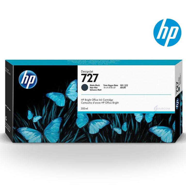 Tinta 727 Matte Black Original 300 ml