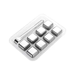 GENERICO - Kit Funcional para Refrescos Plateado Y+Envoltorio de Regalo