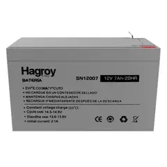 HAGROY - Batería De Ácido Plomo Sellado 12v 7 Amp - Ps7-12