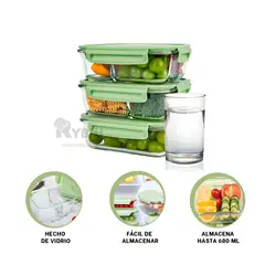 RYBIU IMPORT - Envase de Sellado Util 1040ml en Verde Y+Regalo Agendita