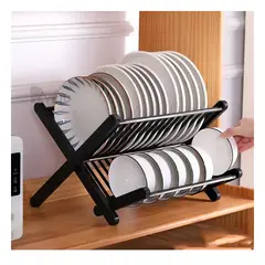 GENERICO - Rack Facil de Limpiar en Negro Y+Papel de Regalo