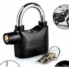 GENERICO - CANDADO CON ALARMA NEGRO