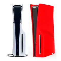 VARIOS - Funda para Consola PS5 Slim Disco Protector Silicona Rojo