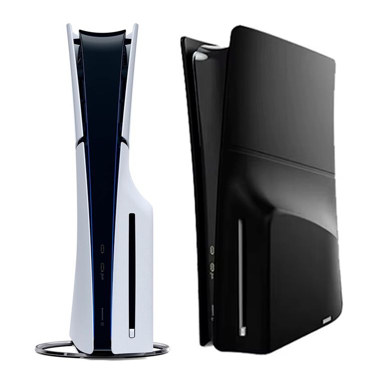 Funda para Consola PS5 Slim Disco Protector Silicona Negro
