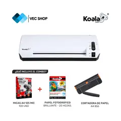 KOALA - Laminadora Enmicadora Plastificadora PLUS336 3en1 A3 + Combo