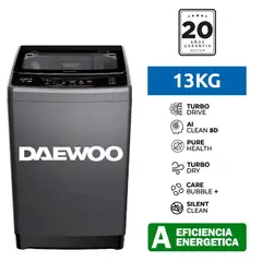 DAEWOO - Lavadora 13KG AI Drive Lavado Inteligente