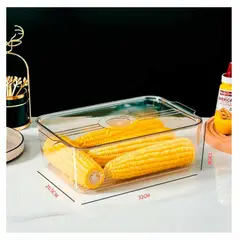 SIGNATURE PERU - Organizador de Refrigerador Para Frutas y Verduras Con Tapa y Drenaje