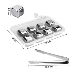 RYBIU IMPORT - Pack de Glaciales en Color Plateado Y+Post-it Adhesivos