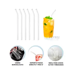 GENERICO - Cañita con Soporte al Fuego Transparente Y+Post-it Adhesivos