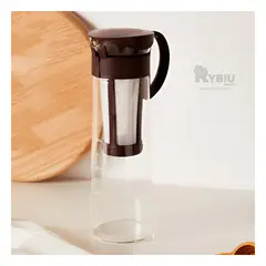 GENERICO - Jarra de Vidrio de 900ml con Filtro en Tapa Negra