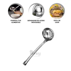 GENERICO - Utensilio para Guisos Adaptable Plateado Y+Regalo Agendita