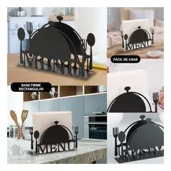 GENERICO - Soporte de Papel de Facil Uso en Negro Y+Gift Stickers