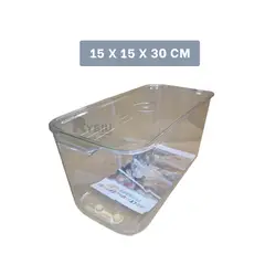 RYBIU IMPORT - Recipiente muy Hermoso en Transparente Y+Ligas de Regalo