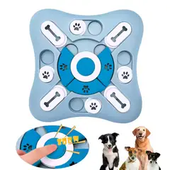 VARIOS - Juguete para Perros Gatos Puzzle Rompecabeza Alime 25.4 Azul