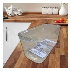 GENERICO - Fuente con Desague Util en Transparente Y+Regalo Stickers