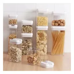 GENERICO - Contenedores Modernos en Tono Tapa Blanca Y+Regalo Stickers