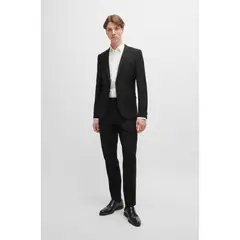 HUGO BOSS - Hugo - Suits separates saco en sarga de lana virgen elástica/56