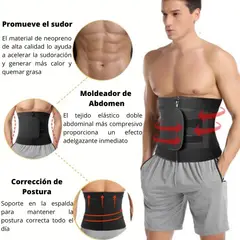 PRO - Faja Reductora Moldeadoras Abdomen Deportivas - Hombre