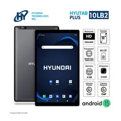 HYUNDAI - TABLET PRO RAM 4GB ROM 64GB 4G CHIP PANTALLA 10,1 PULGADAS HD IPS - 10LC1